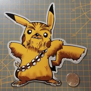 Star Wars Pokemon Pikachewie Sticker